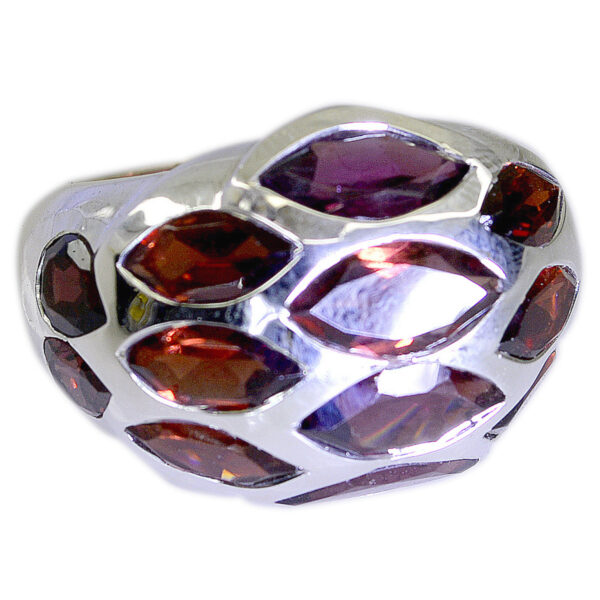 Good Gemstones Faincy Faceted Garnet ring