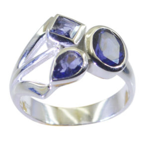 Good Gemstones Faincy Faceted Iolite ring